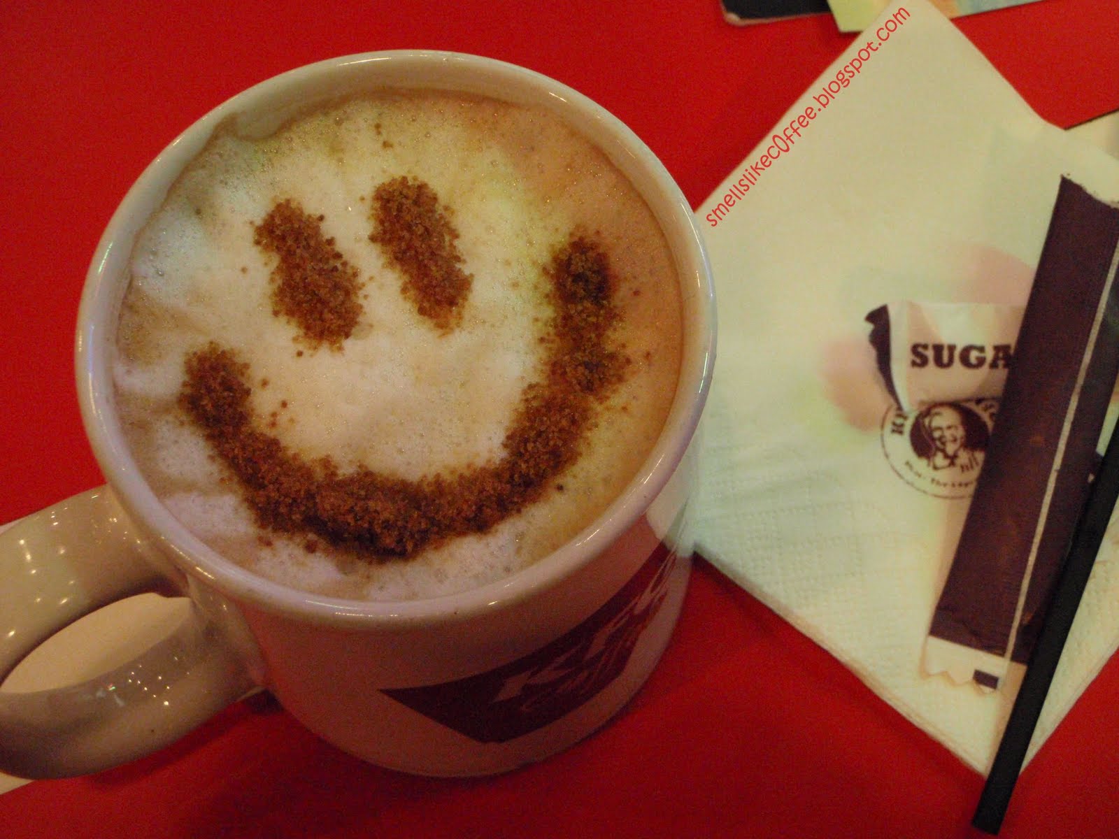 kfc-cappuccino with smile